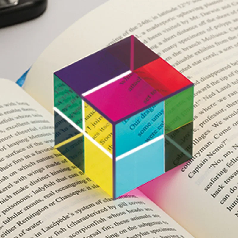 Color Cube Prism Three Primary Colors Popular Science Optical Color ...